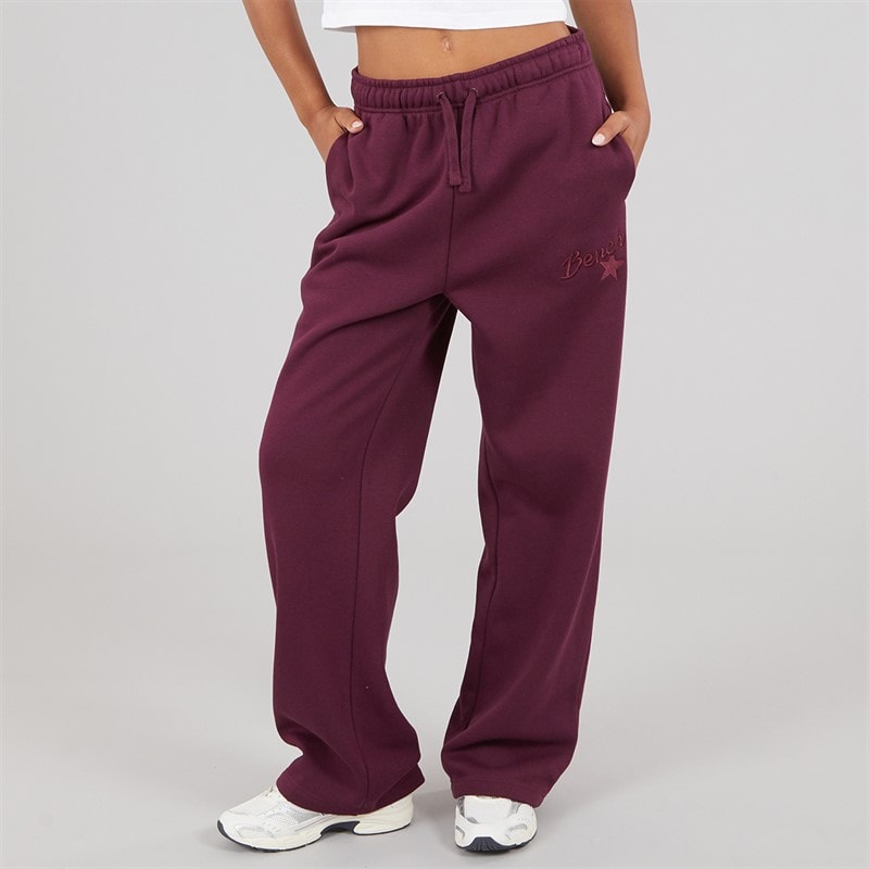 Bench Womens Aradia Wide Leg Joggers Cherry Lacquer