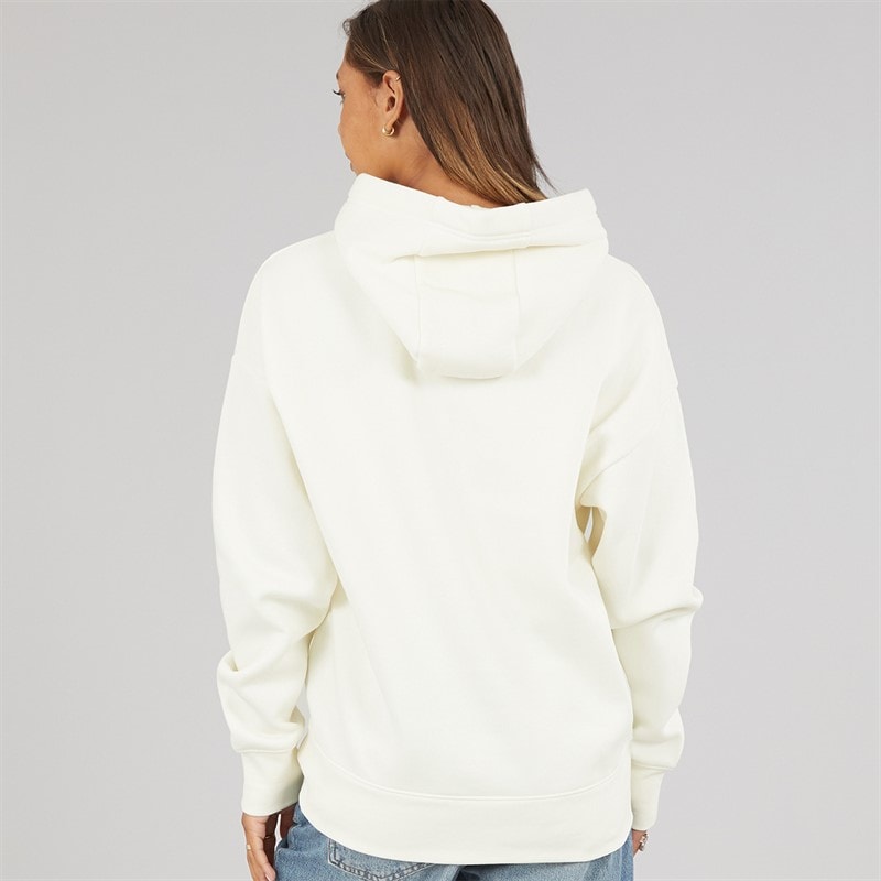 Bench Womens Olly Oversized Hoodie With Graphic Print Winter White - Image 2