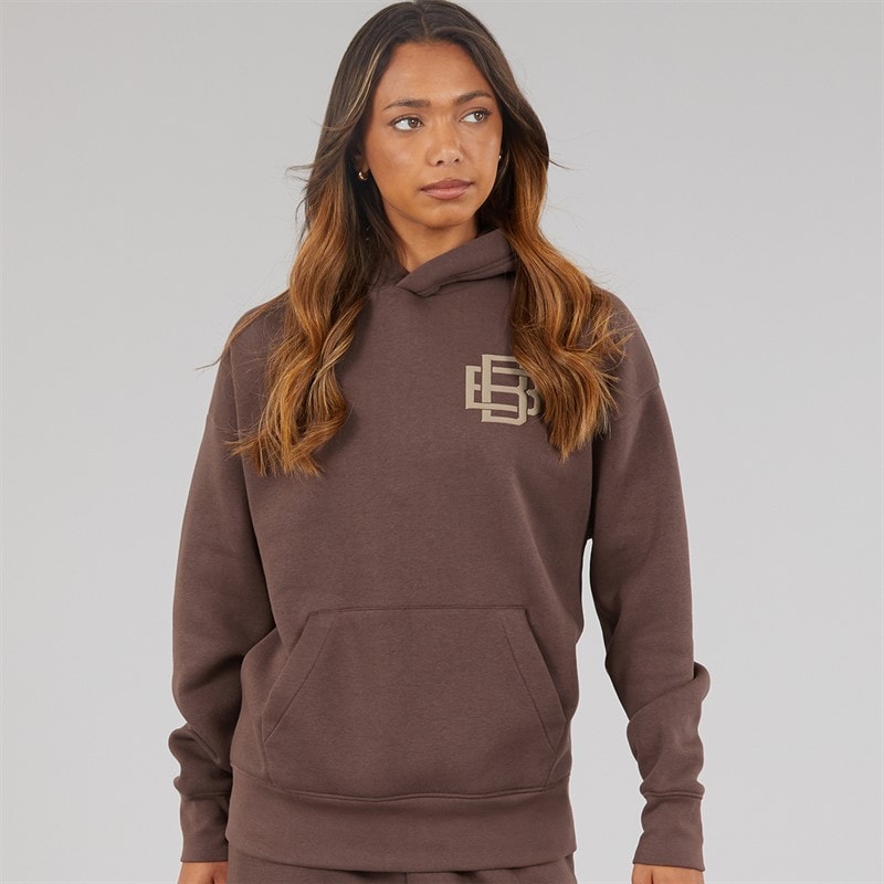 Bench Womens Rietta Oversized Hoodie With Graphic Coffee - Image 2