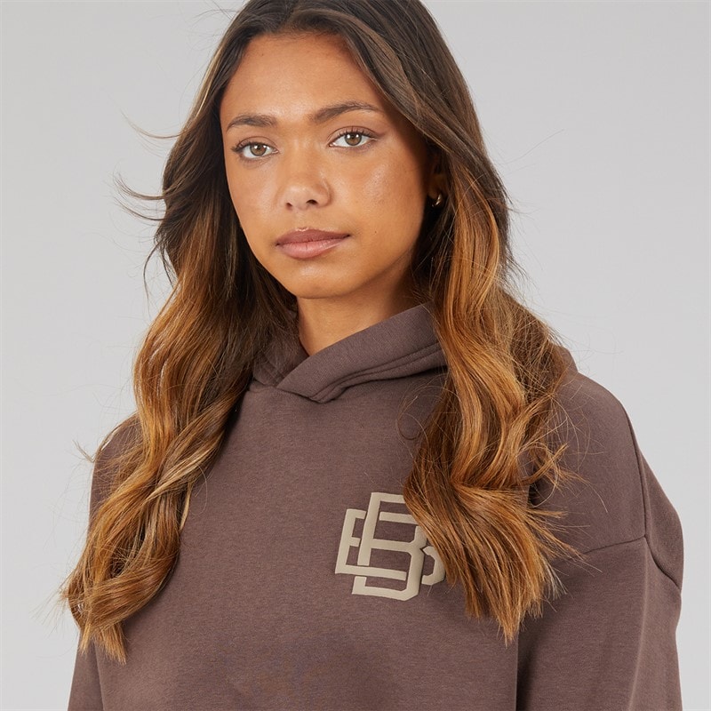 Bench Womens Rietta Oversized Hoodie With Graphic Coffee - Image 5