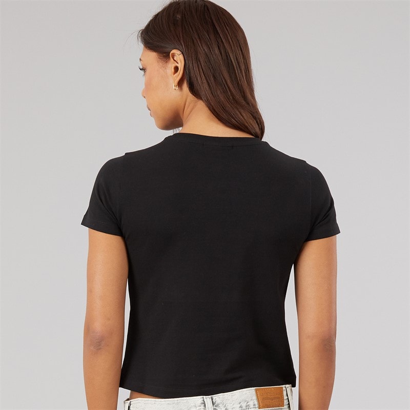 Bench Womens Aita Baby Fit T-Shirt Black - Image 3