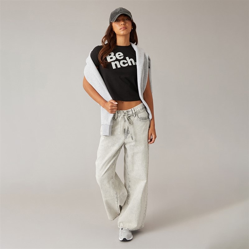 Bench Womens Aita Baby Fit T-Shirt Black - Image 4