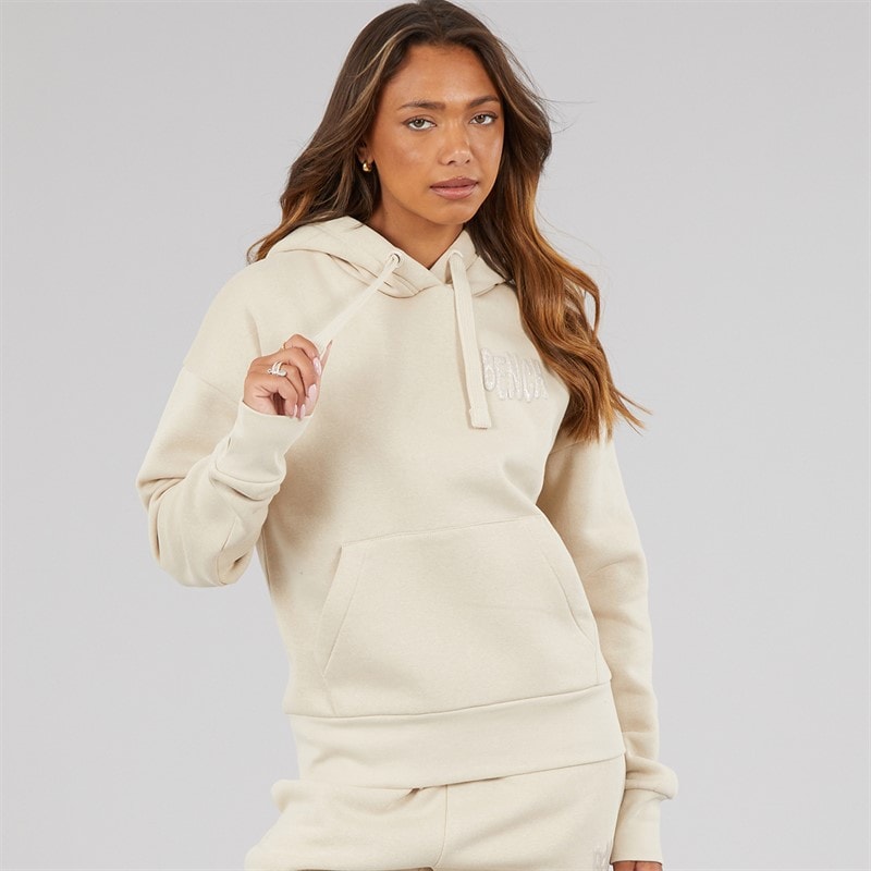 Bench Womens Dess Hoodie With Glitter Graphic Dark Chalk - Image 2