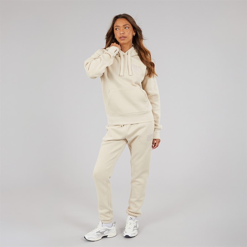 Bench Womens Dess Hoodie With Glitter Graphic Dark Chalk - Image 4