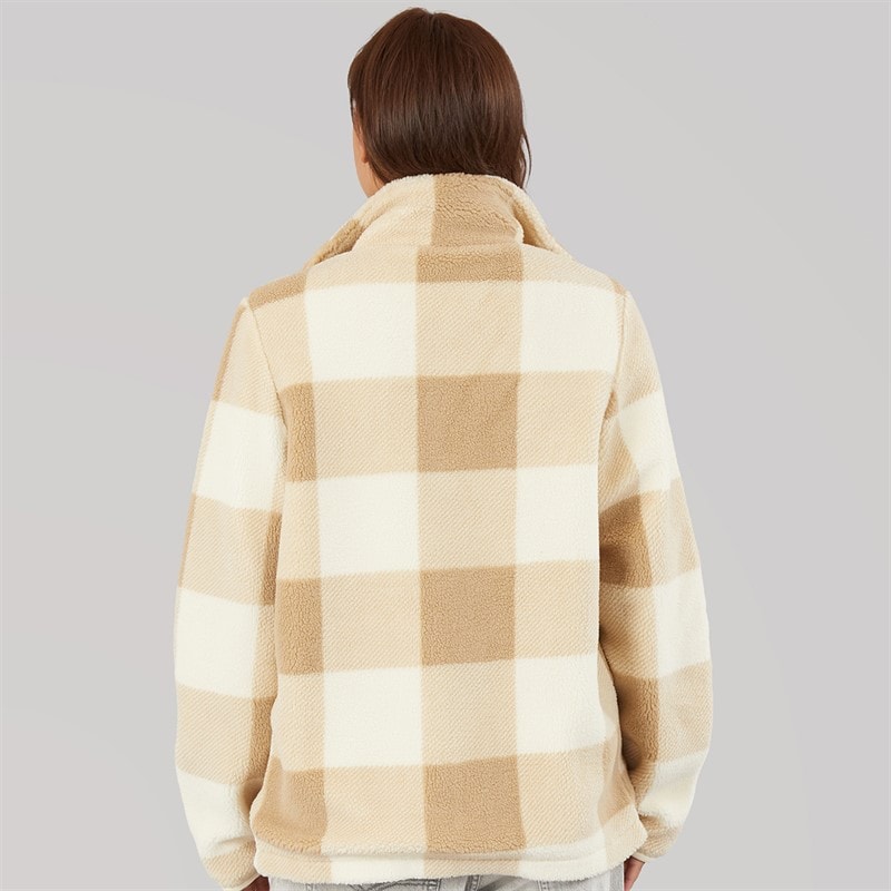 Bench Womens Kess Funnel Neck Borg Chalk - Image 2