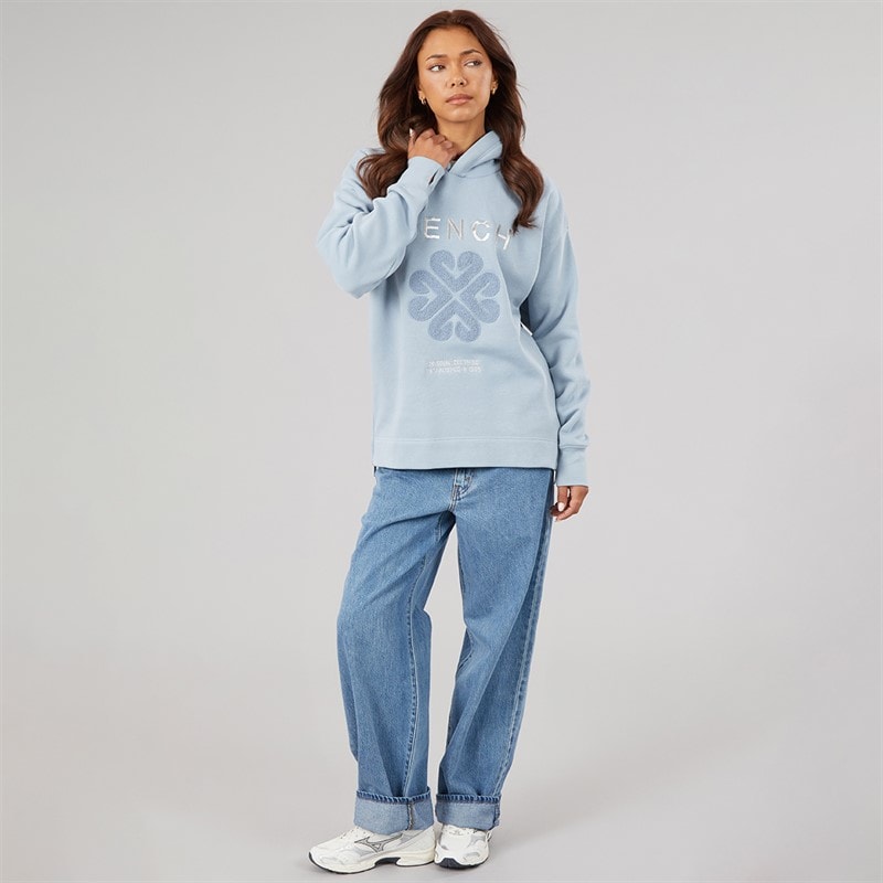 Bench Womens Osta Loose Fit Hoodie Dusky Blue - Image 4