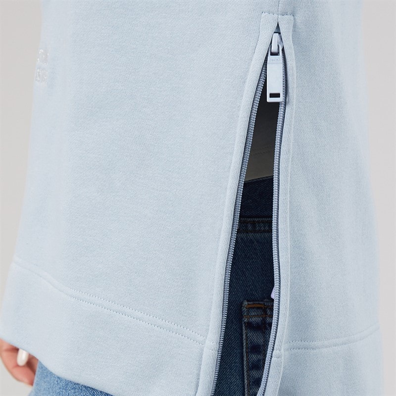 Bench Womens Osta Loose Fit Hoodie Dusky Blue - Image 5
