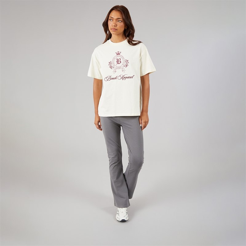 Bench Womens Lalli High Waisted Flared Leggings Charcoal - Image 3