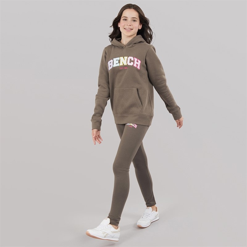 Bench Girls Pixiepop Hoodie And Leggings Set Charcoal - Image 4