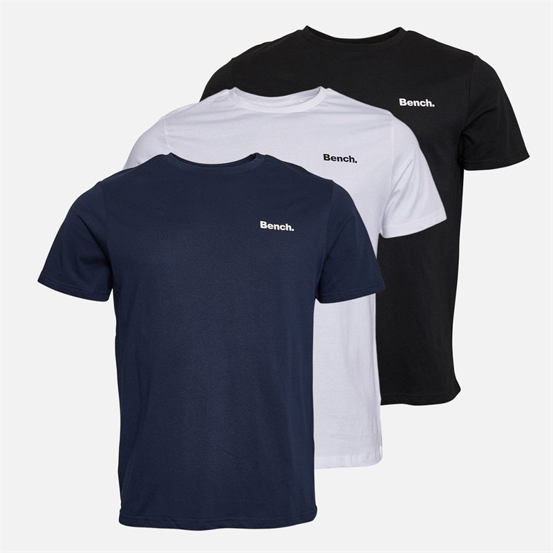 Bench Mens Danny Three Pack T-Shirts Assorted - Image 1