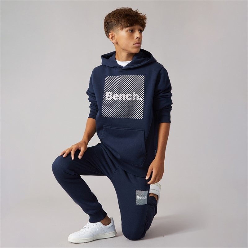 Bench Boys Helios Two Pack Sweatshirt And Hoodie Dark Grey Marl/Navy - Image 4