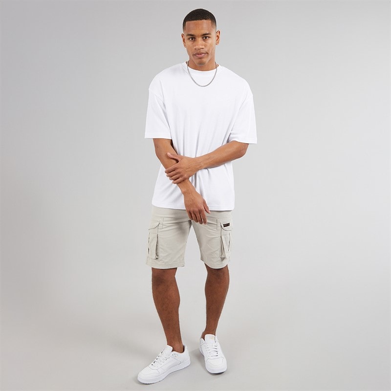 Bench Mens Noahs 2 Cargo Shorts Greige - Image 4