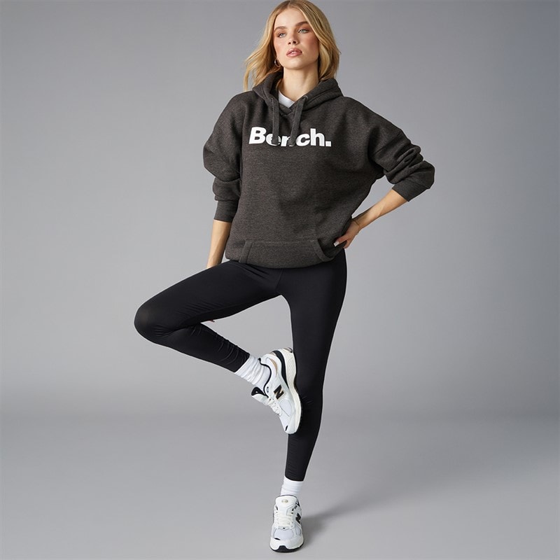 Bench Womens Trademark Oversized Hoodie Charcoal Marl - Image 3