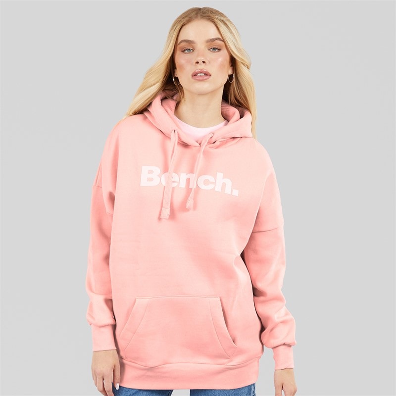 Bench Womens Trademark Oversized Hoodie Pale Pink