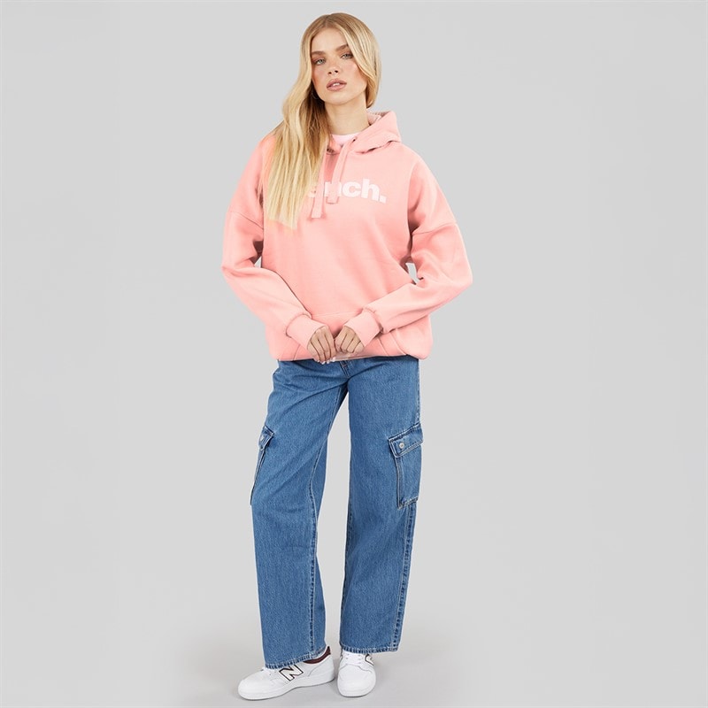 Bench Womens Trademark Oversized Hoodie Pale Pink - Image 4