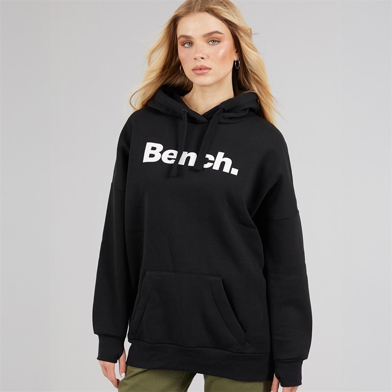 Bench Womens Trademark Oversized Hoodie Black