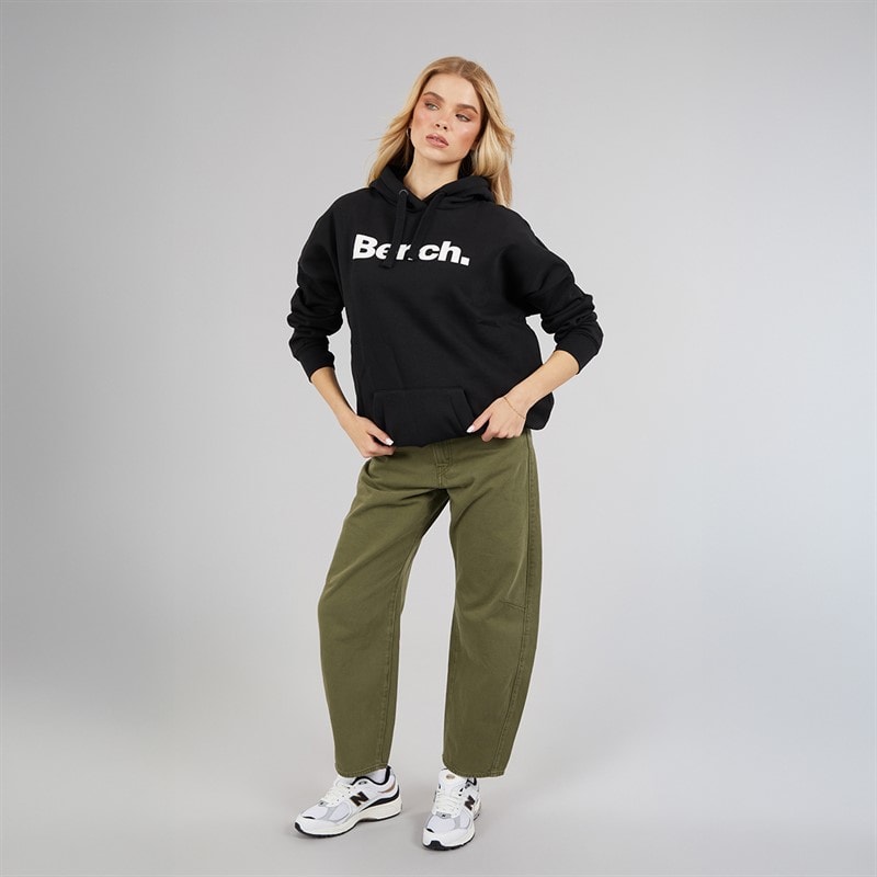 Bench Womens Trademark Oversized Hoodie Black - Image 3