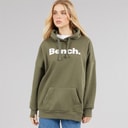 Bench Womens Trademark Oversized Hoodie Khaki