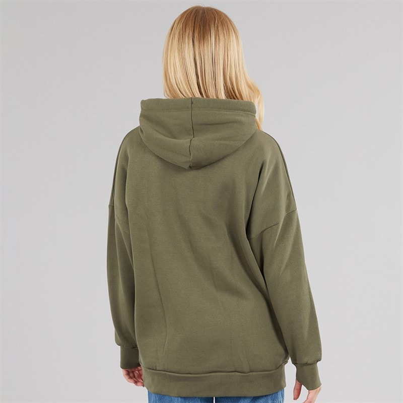 Bench Womens Trademark Oversized Hoodie Khaki - Image 2