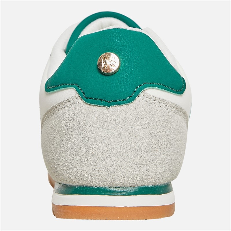 ELLE SPORT Womens Trainers Ecru/Green/White - Image 3