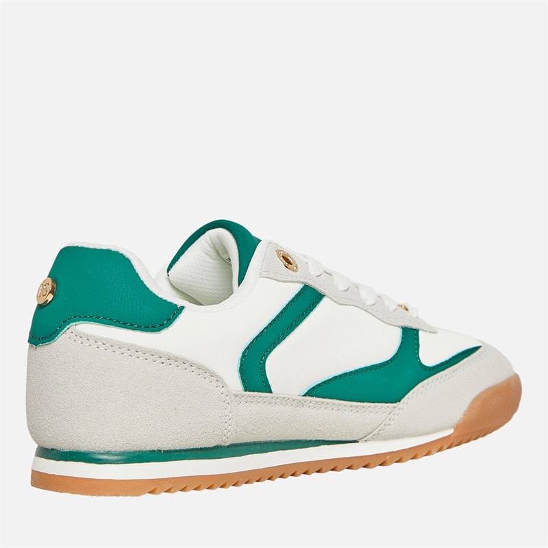 ELLE SPORT Womens Trainers Ecru/Green/White - Image 5