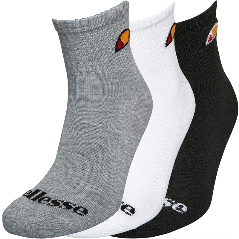 Ellesse Three Pack Quarter Socks Multi - Image 2
