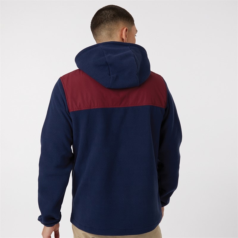 Ellesse Mens Drago Hooded Fleece Jacket Navy - Image 2