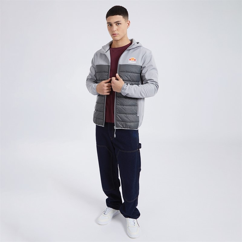 Ellesse Mens Timmari Hybrid Jacket Dark Grey - Image 4