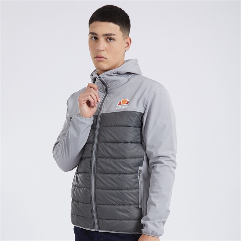 Ellesse Mens Timmari Hybrid Jacket Dark Grey - Image 5