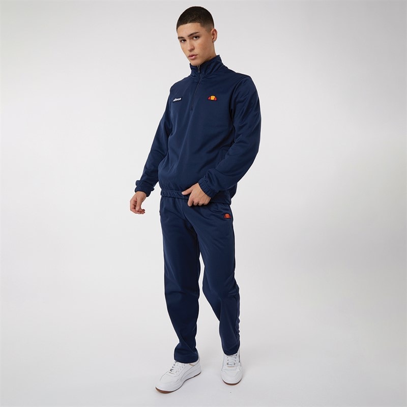 Ellesse Mens Ferrari Poly Tracksuit Navy - Image 1