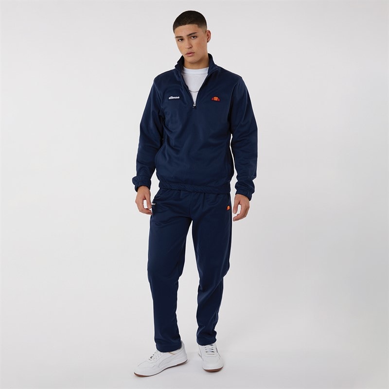 Ellesse Mens Ferrari Poly Tracksuit Navy - Image 3