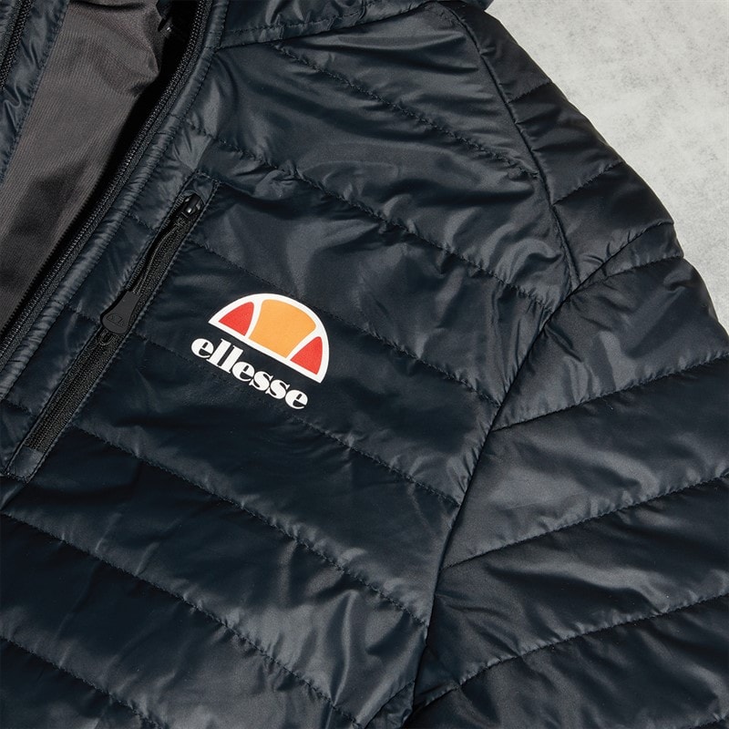 Ellesse Mens Corricella Padded Jacket Black - Image 3