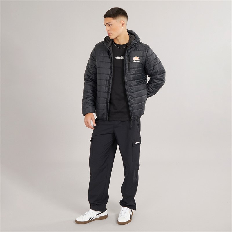 Ellesse Mens Corricella Padded Jacket Black - Image 4