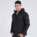 Ellesse Mens Angiolo Hybrid Half Zip Jacket Black