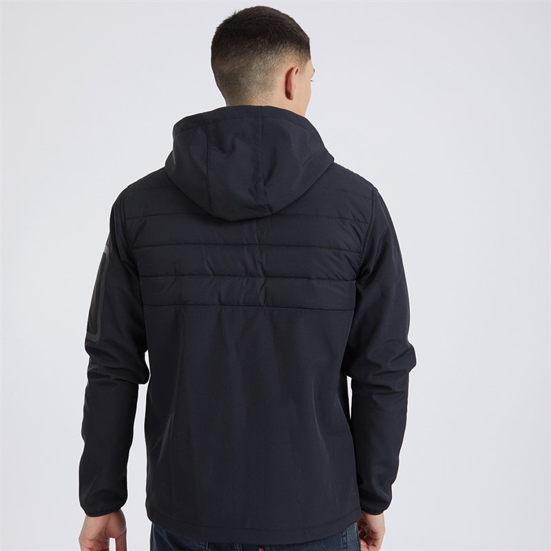 Ellesse Mens Angiolo Hybrid Half Zip Jacket Black - Image 2
