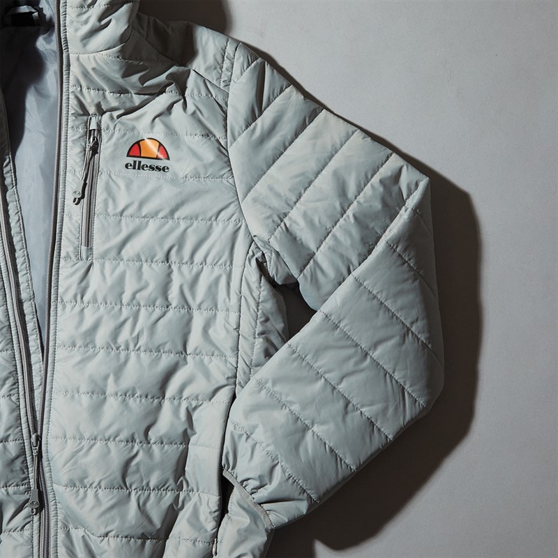 Ellesse Mens Corricella Padded Jacket Light Grey - Image 3