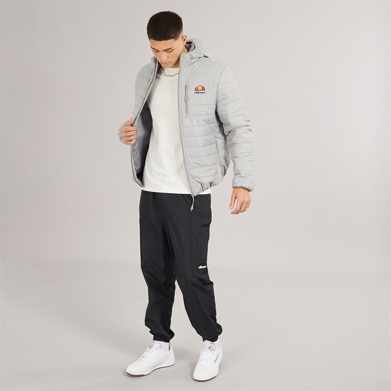 Ellesse Mens Corricella Padded Jacket Light Grey - Image 4