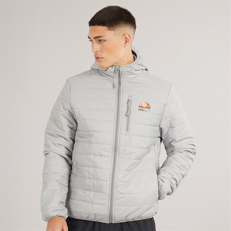 Ellesse Mens Corricella Padded Jacket Light Grey - Image 5