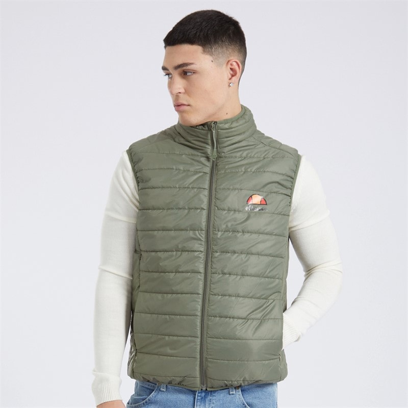 Ellesse Mens Portina Gilet Khaki - Image 5