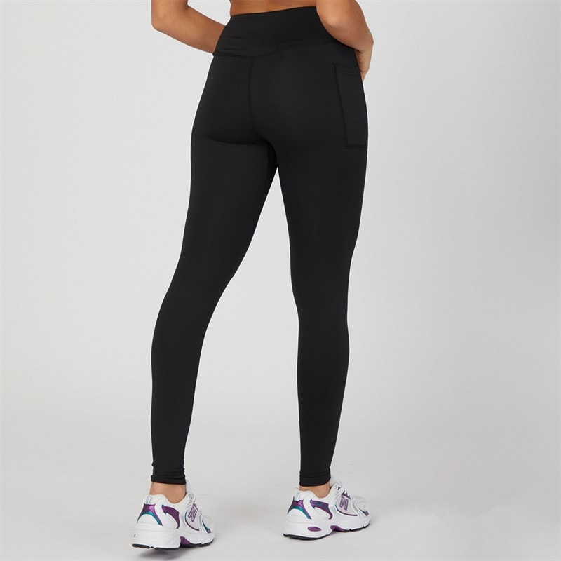 Ellesse Womens Moonlight High Waisted Tight Leggings Black - Image 2