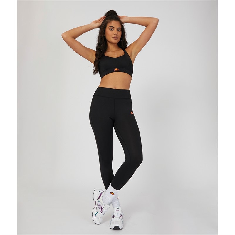 Ellesse Womens Moonlight High Waisted Tight Leggings Black - Image 4