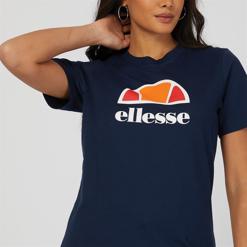 Ellesse Womens Arieth Logo T-Shirt Navy - Image 3