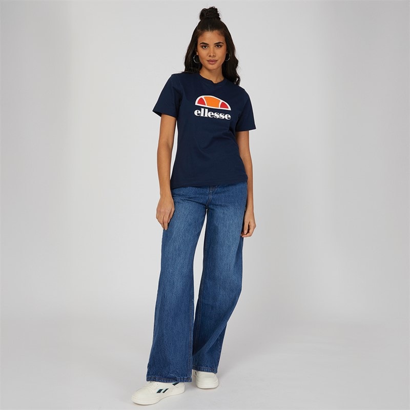 Ellesse Womens Arieth Logo T-Shirt Navy - Image 4