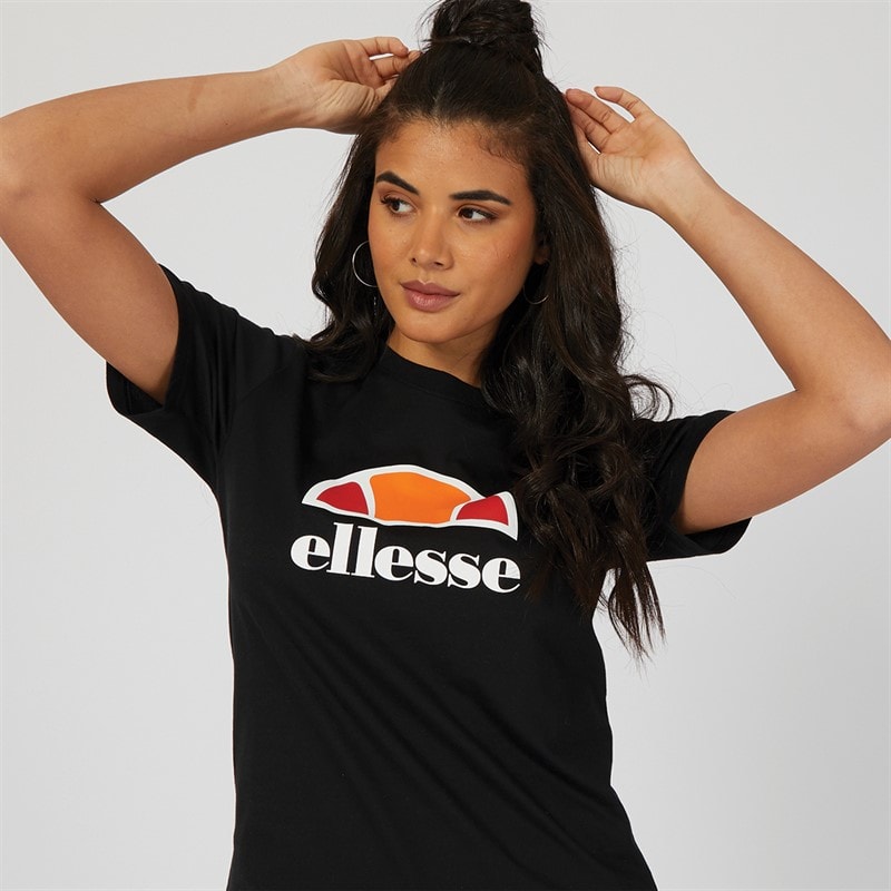 Ellesse Womens Arieth Logo T-Shirt Black - Image 1
