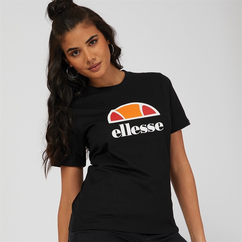 Ellesse Womens Arieth Logo T-Shirt Black - Image 3