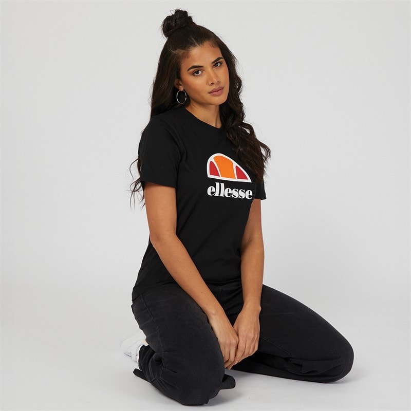 Ellesse Womens Arieth Logo T-Shirt Black - Image 5
