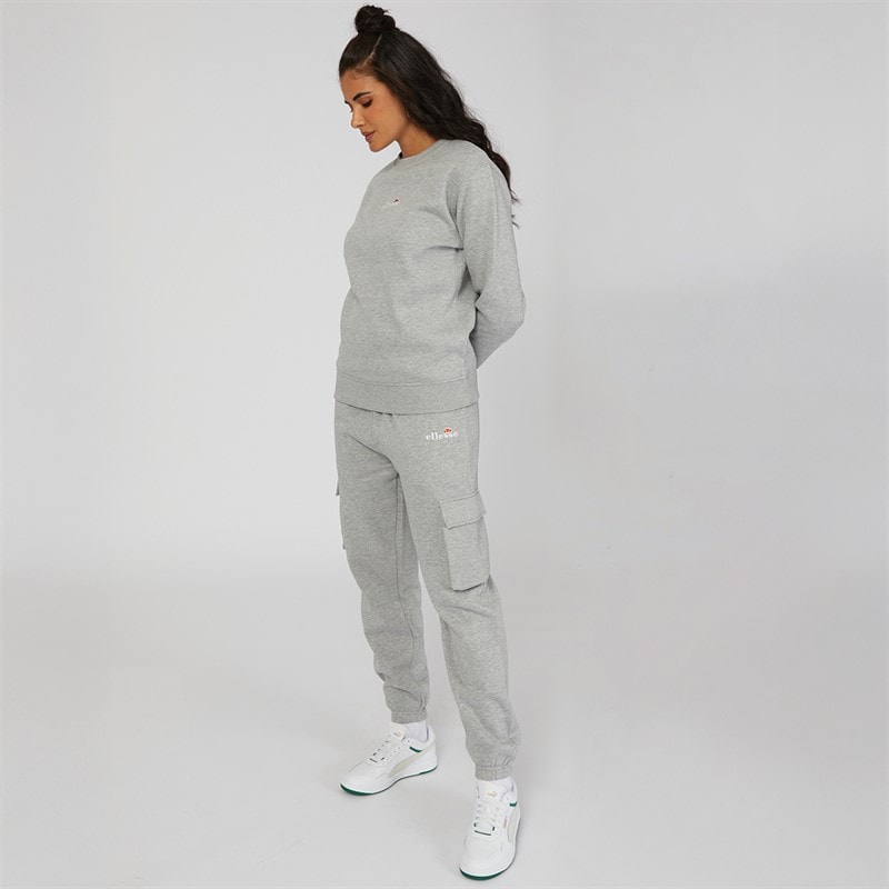 Ellesse Womens Siciliano Sweatshirt Grey Marl - Image 4