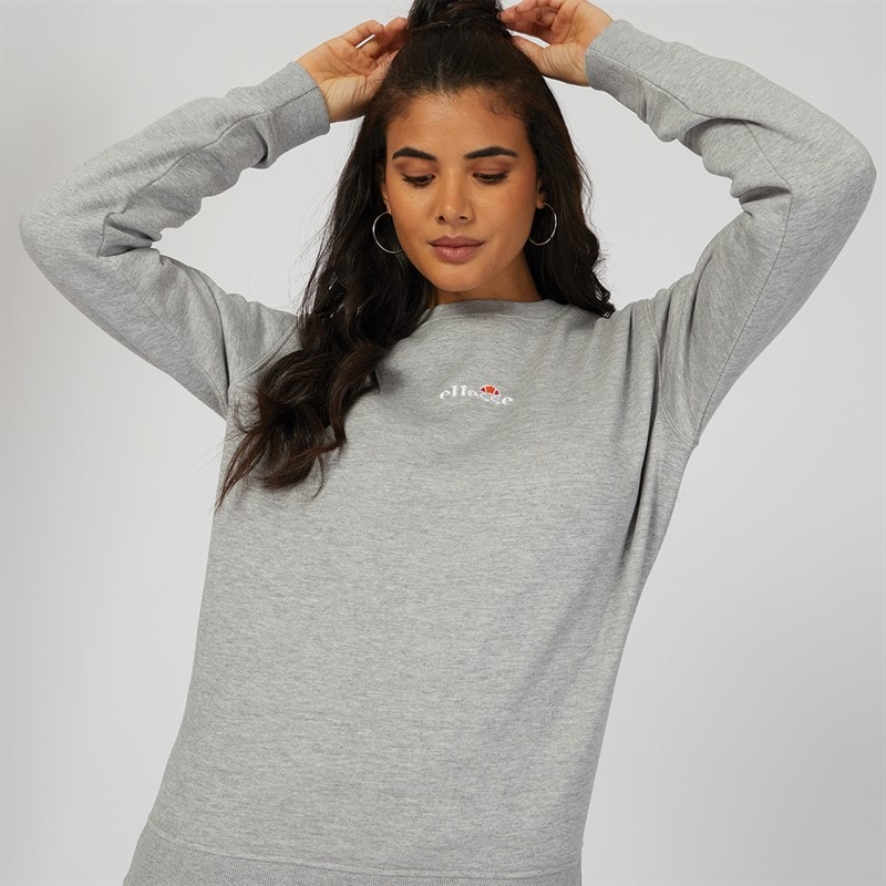 Ellesse Womens Siciliano Sweatshirt Grey Marl - Image 5