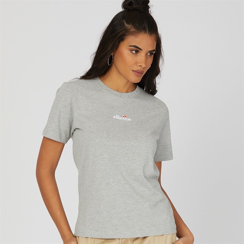 Ellesse Womens Arcuri T-Shirt Grey Marl - Image 1
