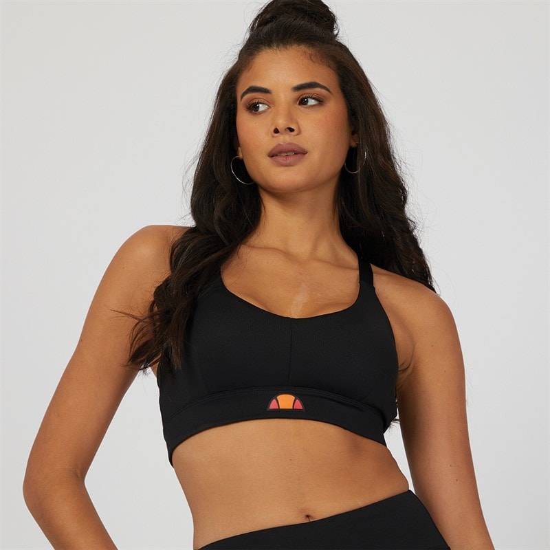 Ellesse Womens Ashtone High Impact Sports Bra Black - Image 1